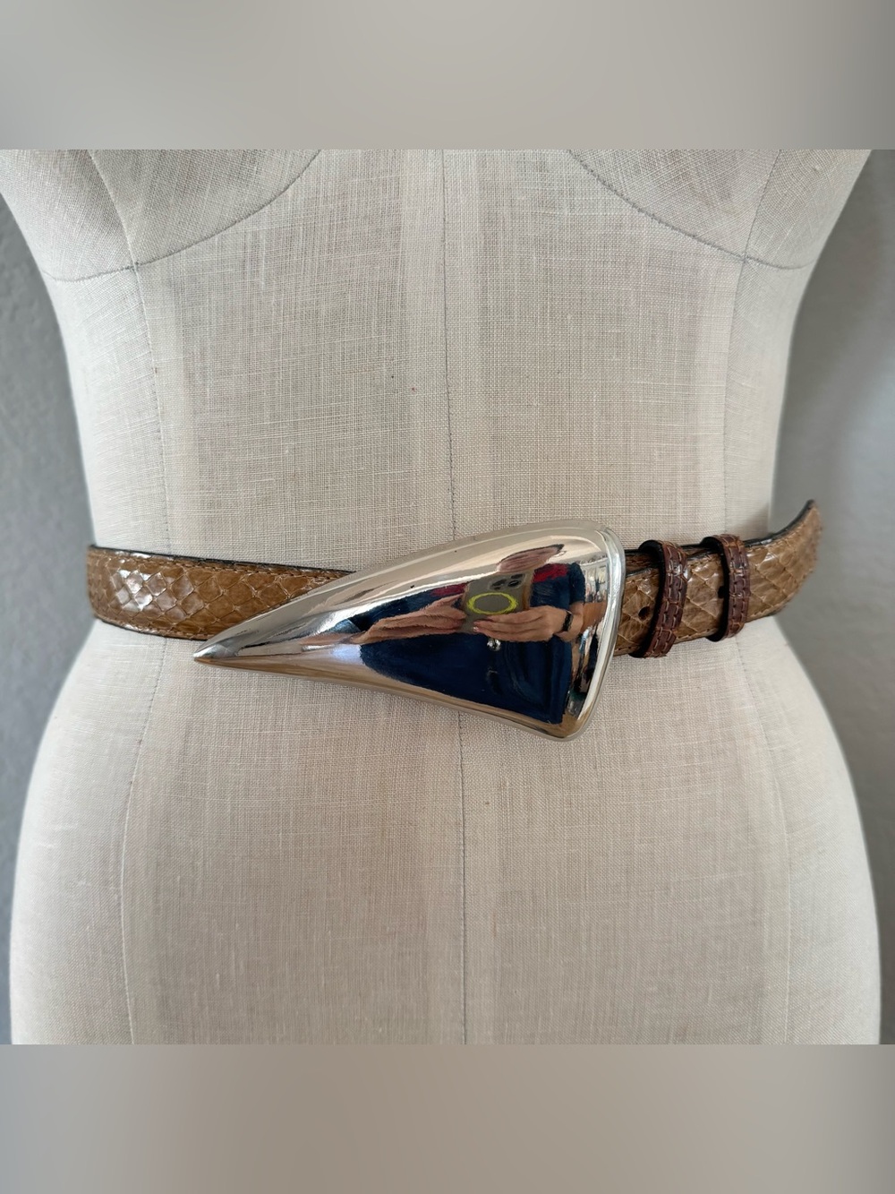 MZA of New York 1983 Snake Skin Belt 30-34”